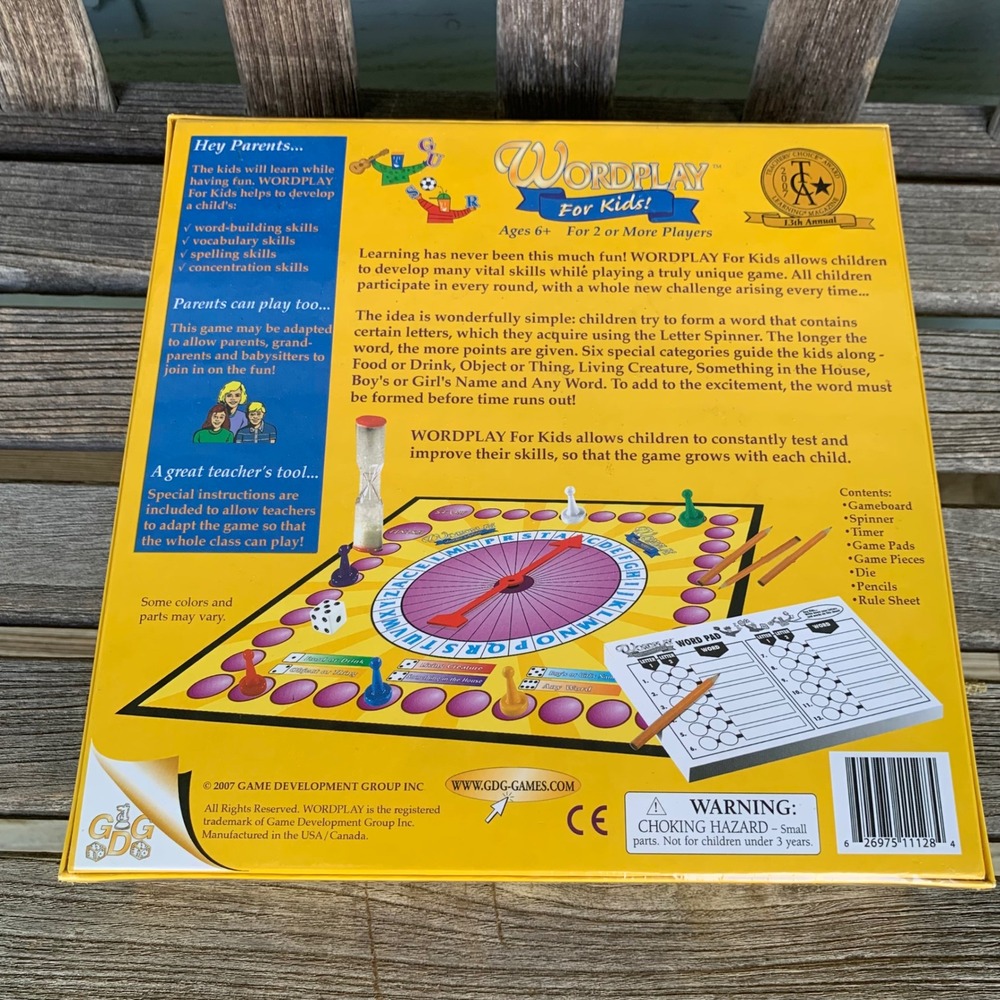 Wordplay For Kids Board Game 2007 Educational Spelling NEW Ages 6+ Literacy - Picture 5 of 8